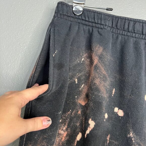 Nike Club Fleece Pants Black Bleach Dyed Men's Size XXL - Picture 6 of 10